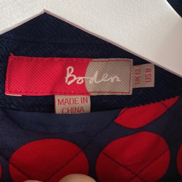 Boden Navy Quilted Jacket - Picture 2 of 10